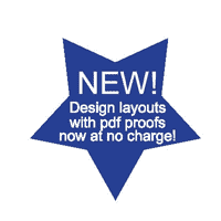 NEW! Design layouts with PDF proofs now at no charge!